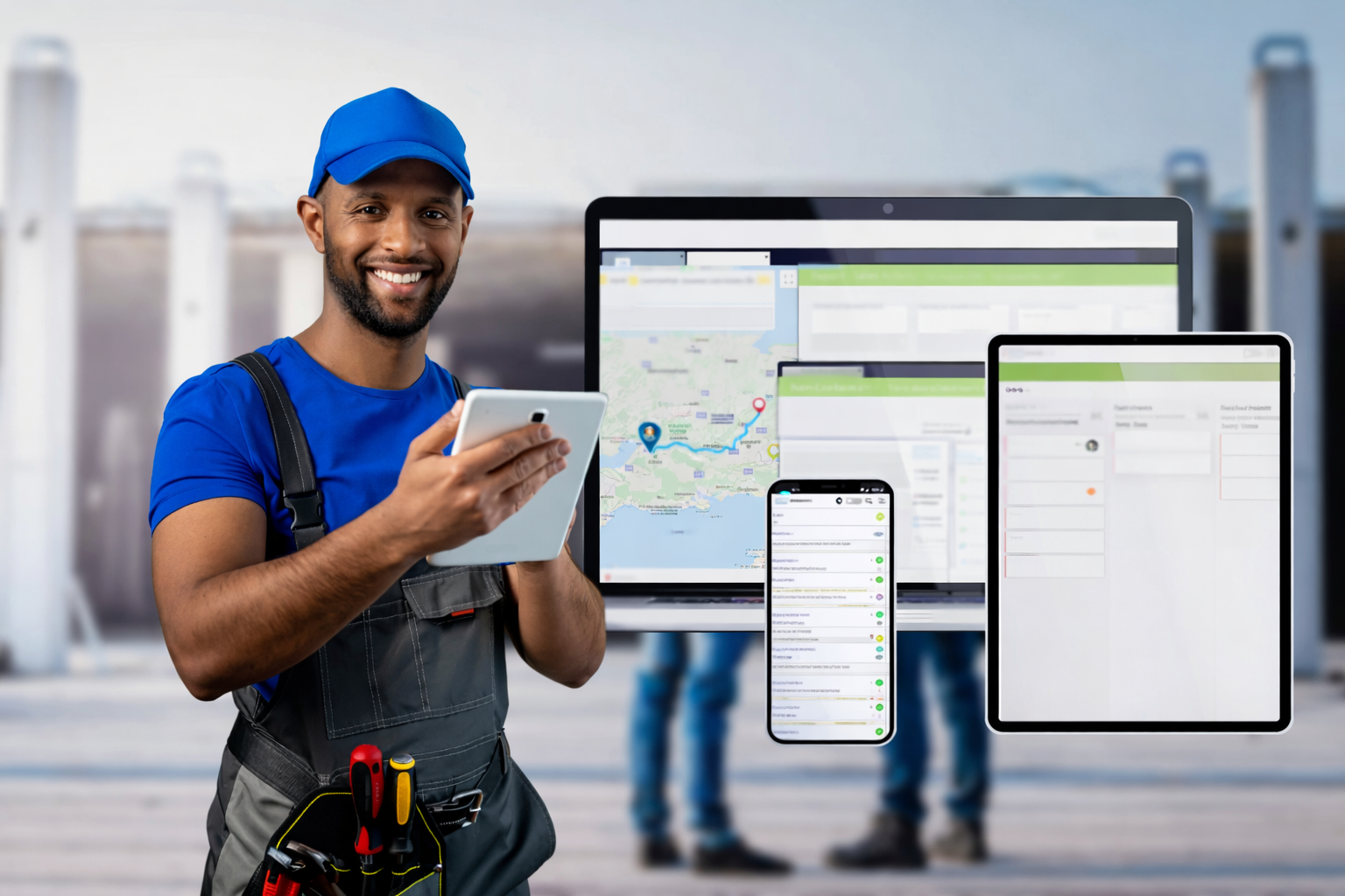 On-site technology used by frontline teams